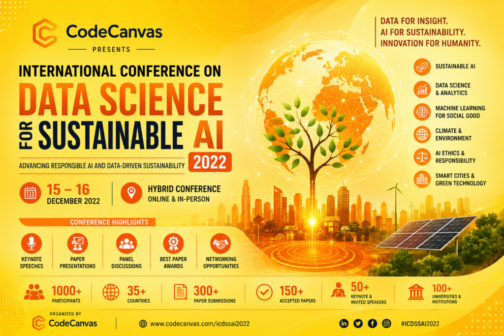 International Conference on Data Science for Sustainable AI 2022